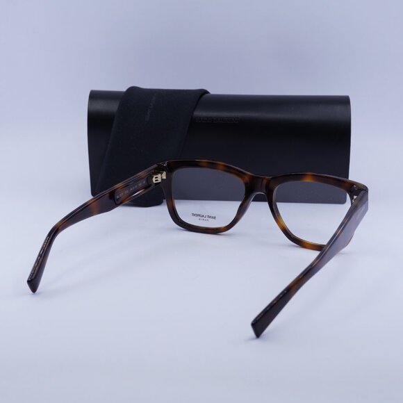 Saint Laurent SL677 003 Square Eyeglasses 54mm – Havana - Picture 10 of 11